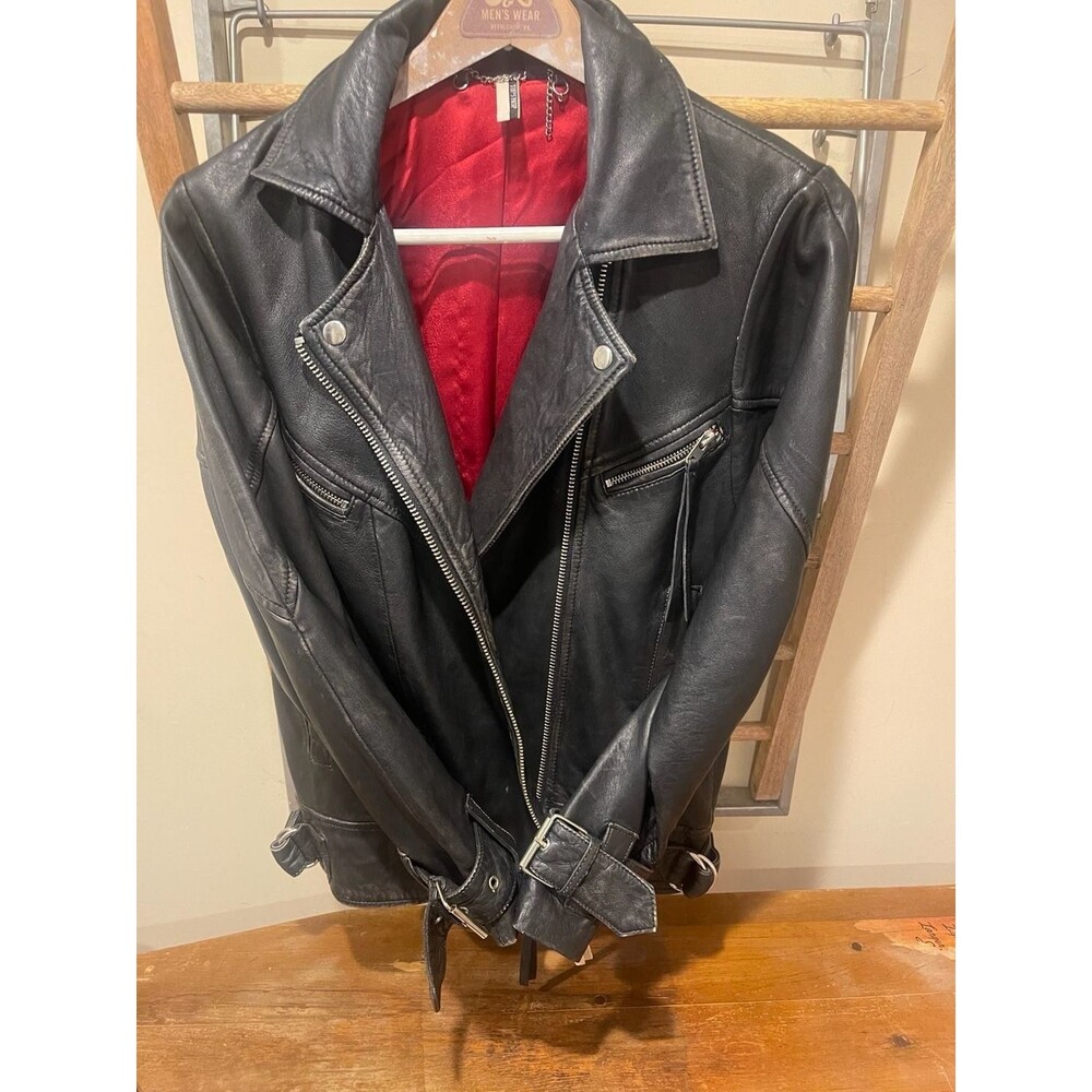 Rosemary Mack Top shop Goat Biker Jacket size